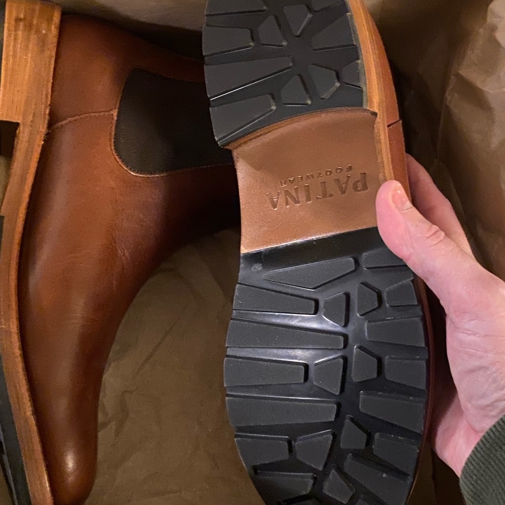 New in box leather work boots